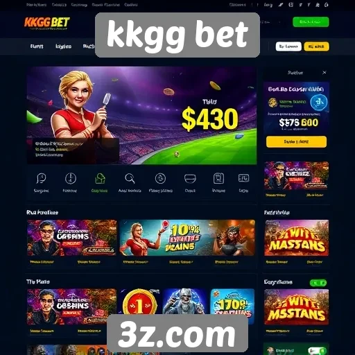 Acessibilidade e design do site kkgg bet